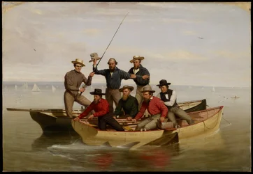 Rybářská párty u Long Islandu, 1860